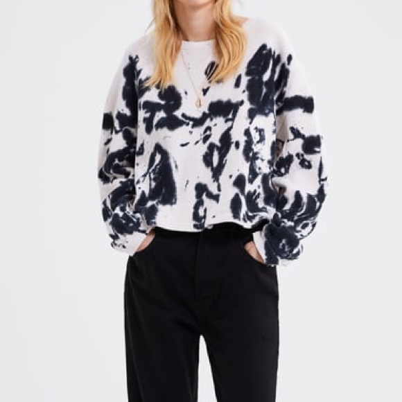 zara tie dye sweatshirt